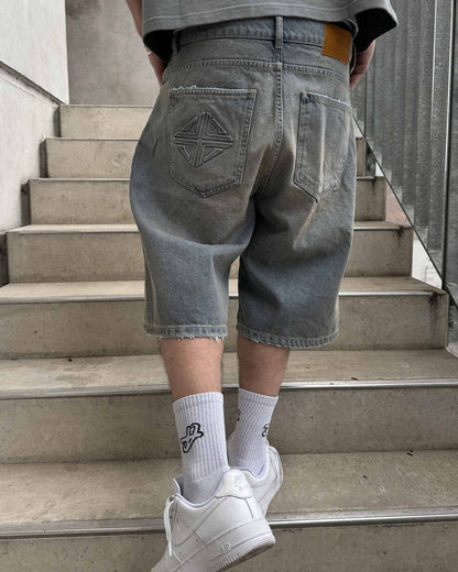 SWEATS® Denim Jorts "Sahara Sky"