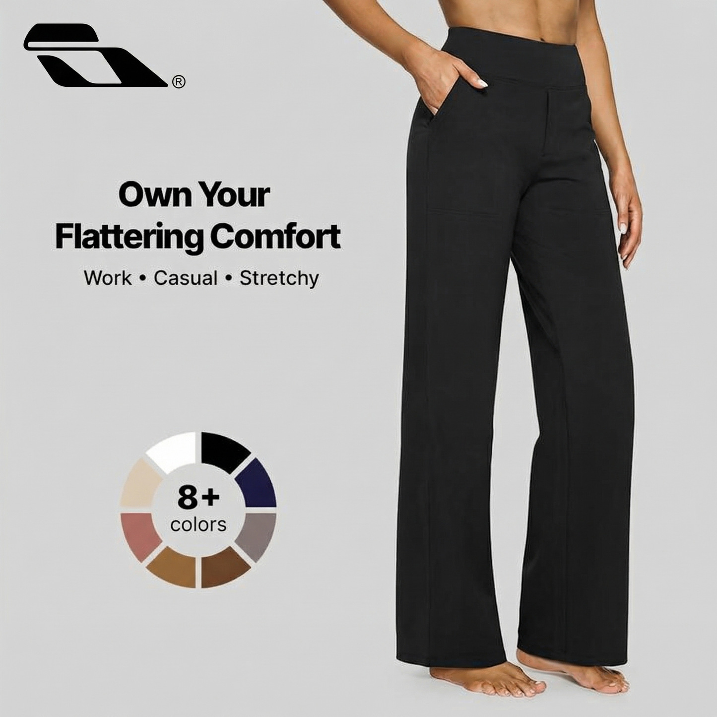 SWEATS© High-waist casual pant